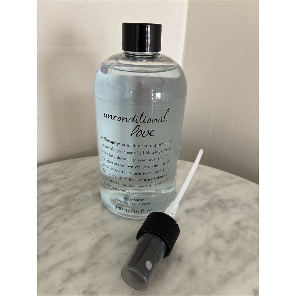 PHILOSOPHY UNCONDITIONAL LOVE Perfumed ORIGINAL Body Spritz 16 fl oz Sprayer
